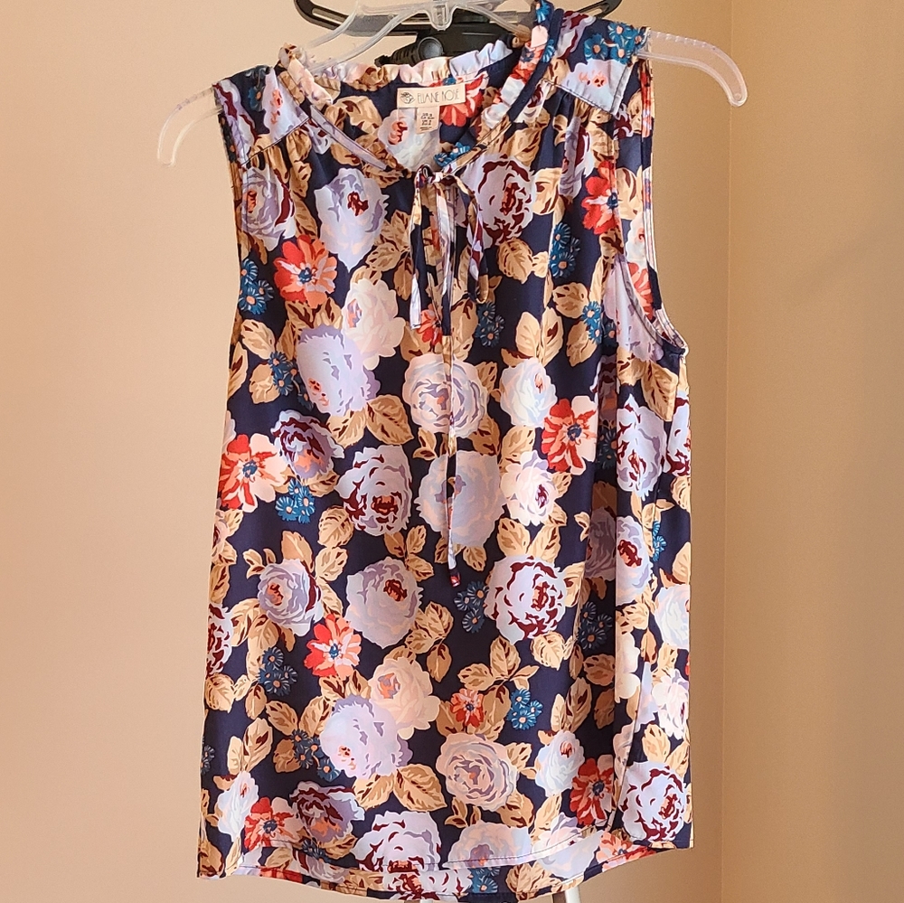 Eliane Rose flower blouse, size small